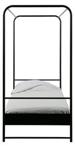 Czarne łóżko jednoosobowe vtwonen Bunk, 90x200 cm