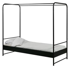 Czarne łóżko jednoosobowe vtwonen Bunk, 90x200 cm