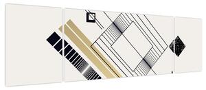 Obraz - Kształty geometryczne N⁰6 (170x50 cm)