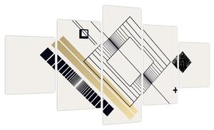 Obraz - Kształty geometryczne N⁰6 (125x70 cm)