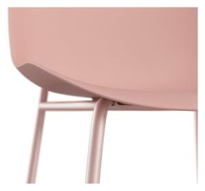 Zestaw 2 różowych krzeseł Støraa Ocean