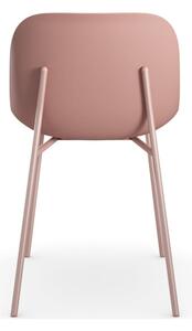 Zestaw 2 różowych krzeseł Støraa Ocean