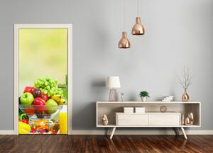 Naklejka na drzwi samoprzylepna Warzywa i owoce