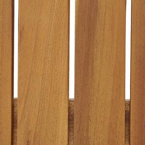 Rustykalna ławka ogrodowa lite drewno akacjowe 120 cm Sovana Beliani