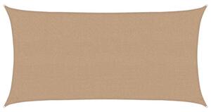 Żagiel przeciwsłoneczny, 160 g/m², kolor taupe, 2,5x5 m, hdpe