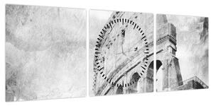 Obraz - Vintage pocztówka miasta N⁰1 (z zegarem) (90x30 cm)