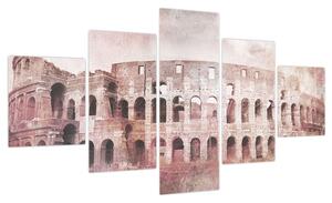 Obraz - Vintage pocztówka miasta N⁰2 (125x70 cm)