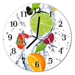 Zegar ścienny okrągły Owoce cytrynowe