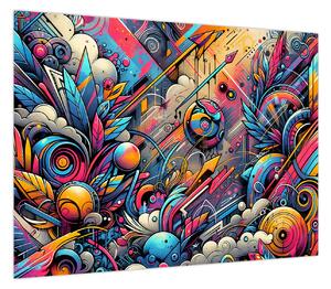 Obraz - Kolorowe graffiti (70x50 cm)