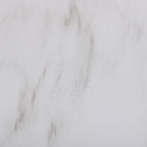Doniczka ogrodowa efekt marmuru biała mieszanka kamieni okrągła 23 x 42 cm Limenari Beliani