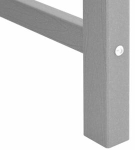 Ławka ogrodowa jasnoszary 120 x 59 x 88 cm hdpe