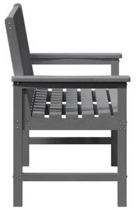 Ławka ogrodowa jasnoszary 120 x 59 x 88 cm hdpe
