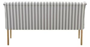 Szaro-biała tapicerowana ławka Max Winzer Hendrick