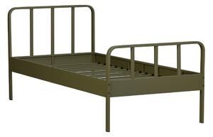 Zielone metalowe łóżko WOOOD Mees