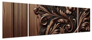 Obraz - Wzór z drewna (170x50 cm)