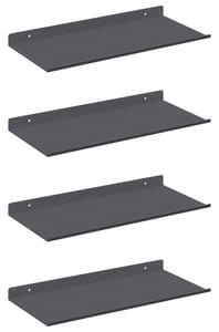 Wisząca półka z matowej stali w antracytowym kolorze 40 x 18 x 2,5 cm