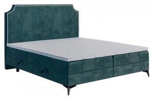 Nowoczesne łóżko kontynentalne z materacem LEA 90x200