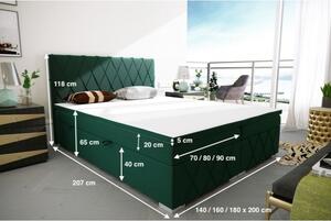 Łóżko kontynentalne z materacem Richmond 90/120/140/160/200 x 200 cm