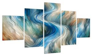 Obraz - Abstrakcyjny nurt (125x70 cm)