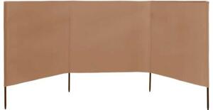 Parawan 3-skrzydłowy z tkaniny, 400x80 cm, taupe