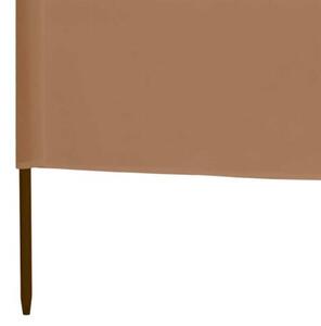 Parawan 3-skrzydłowy z tkaniny, 400x80 cm, taupe