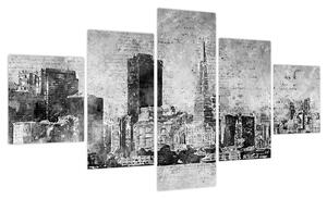 Obraz - Miasto sztuki kawowej (125x70 cm)