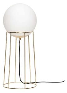 Hübsch - Balance Lampa Podłogowa L Brass/White Hübsch
