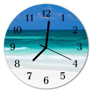 Zegar ścienny okrągły Morze na plaży