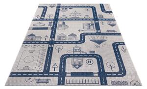 Niebieski dywan dla dzieci Ragami City, 120x170 cm