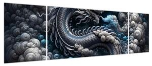 Obraz – Smok w dymie (170x50 cm)