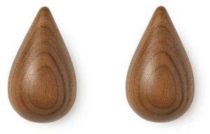Normann Copenhagen - Dropit Hooks Small 2 pcs. Walnut