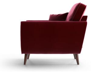 Czerwony aksamitny fotel My Pop Design Auteuil