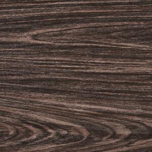 Biurko 100 x 50 cm czarna metalowa rama ciemne drewno Hastings Beliani
