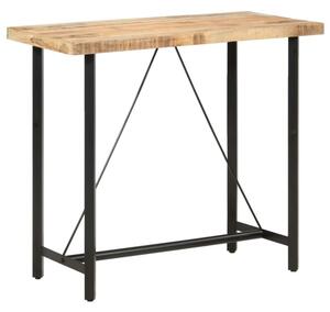 Stolik barowy, 120x58x107 cm, surowe drewno mango