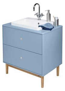 Jasnoniebieska wisząca szafka pod umywalkę 80x62 cm Color Bath – Tom Tailor