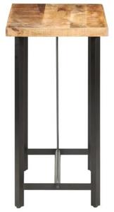 Stolik barowy, 120x58x107 cm, surowe drewno mango