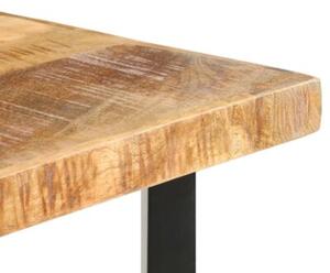 Stolik barowy, 120x58x107 cm, surowe drewno mango