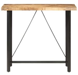 Stolik barowy, 120x58x107 cm, surowe drewno mango