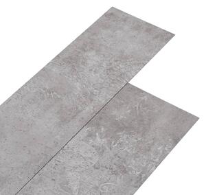 Panele podłogowe PVC, 5,26 m², 2 mm, szare, bez kleju