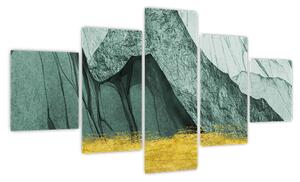 Obraz - Emerald Mountains N⁰2 (125x70 cm)