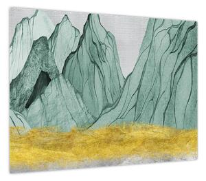 Obraz - Emerald Mountains N⁰1 (70x50 cm)