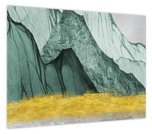 Obraz - Emerald Mountains N⁰2 (70x50 cm)