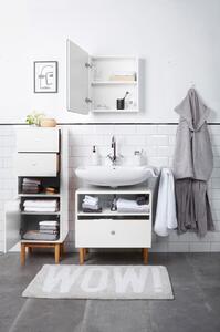 Biała ścienna szafka łazienkowa z lustrem Tom Tailor for Tenzo Color Bath