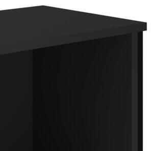 Regał na książki, czarny, 50x31x74,5 cm materiał drewnopochodny