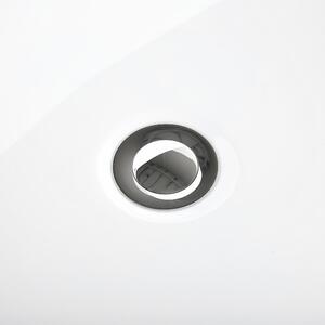 Wanna wolnostojąca akrylowa owalna 170 x 78 cm biała nowoczesna Mingo Beliani