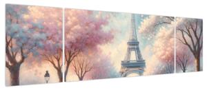 Obraz – Wiosna w Paryżu (170x50 cm)