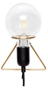 Hübsch - Eureka Lampa Ścienna Brass/Black Hübsch
