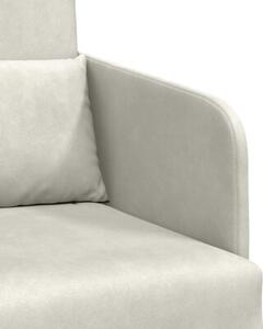 Sofa bed kremowy 65 x 80 x 83 cm aksamit