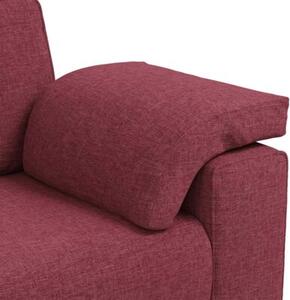 Sofa czerwone wino 180 x 77 x 82 cm tkanina