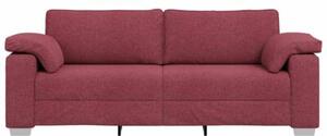 Sofa czerwone wino 219 x 77 x 82 cm tkanina